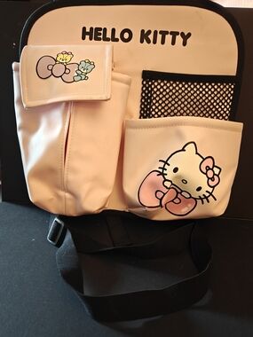 Sanrio Hello Kitty Pale Pink Multi-Pocket Car Organizer